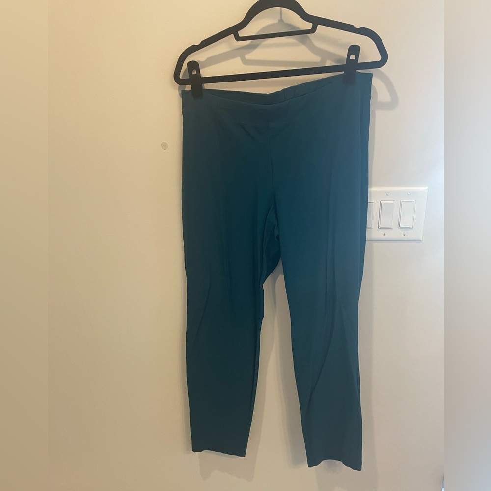 Eileen Fisher Flex Pointe Pants size large, deep teal color
